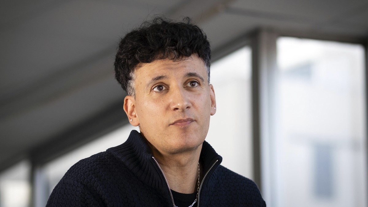 Mag Lari durant l'entrevista amb Nació - Hugo Fernández Mag Lari durant l'entrevista amb Nació - Hugo Fernández