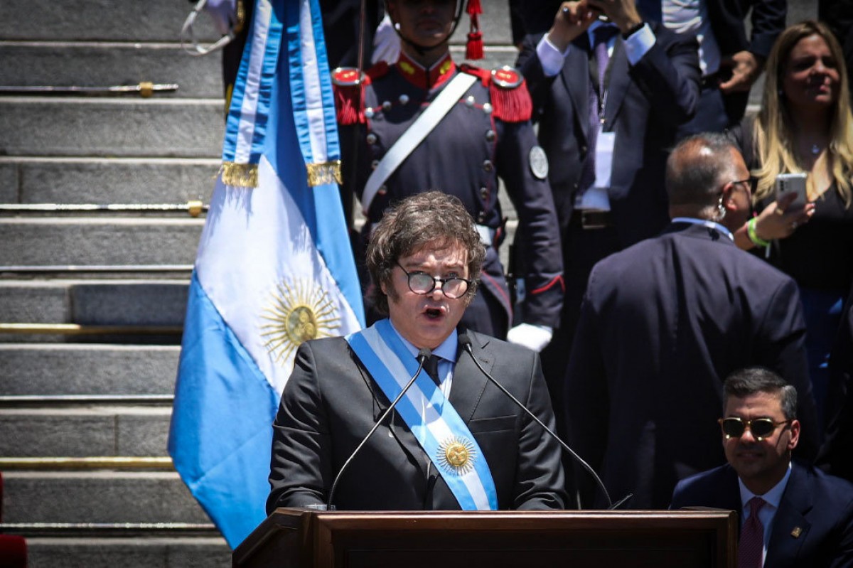 Javier Milei, després d'assumir la presidència argentina. - europa press Javier Milei, després d'assumir la presidència argentina. - europa press