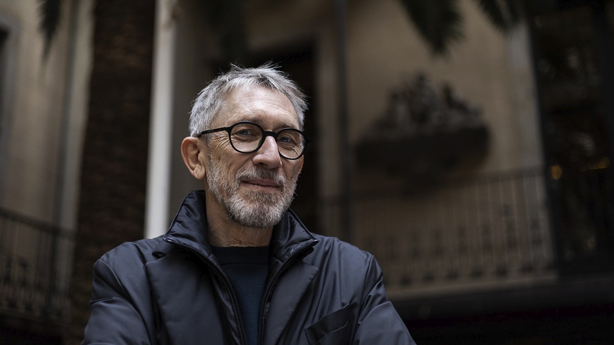 Agustí Colomines durant l'entrevisat amb Nació - Hugo Fernández Agustí Colomines durant l'entrevisat amb Nació - Hugo Fernández