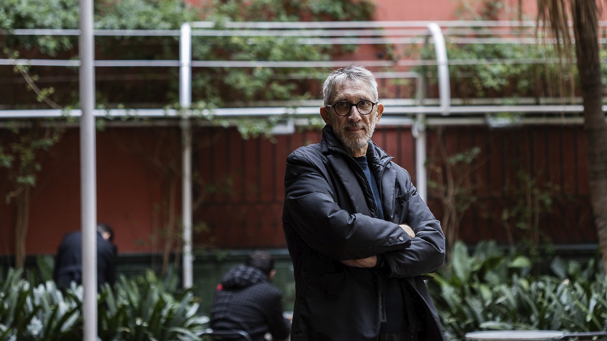 Agustí Colomines durant l'entrevisat amb Nació - Hugo Fernández Agustí Colomines durant l'entrevisat amb Nació - Hugo Fernández