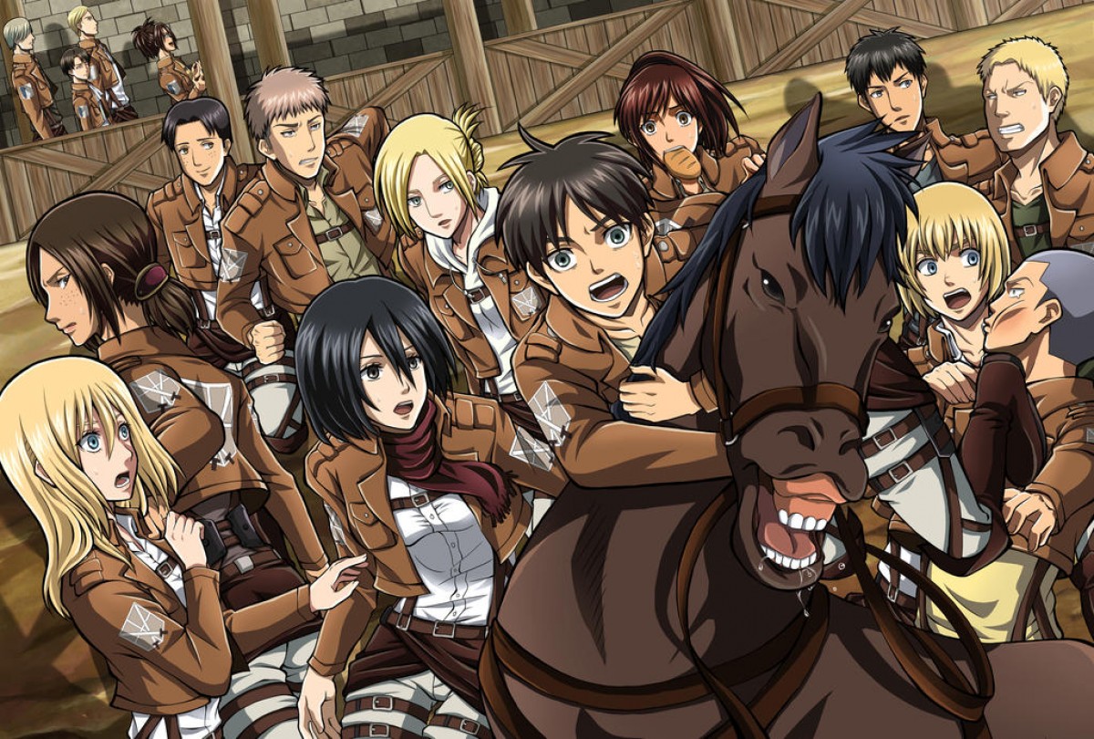 Els principals protagonistes de la sèrie durant la primera temporada - Wit Studio Els principals protagonistes de la sèrie durant la primera temporada - Wit Studio