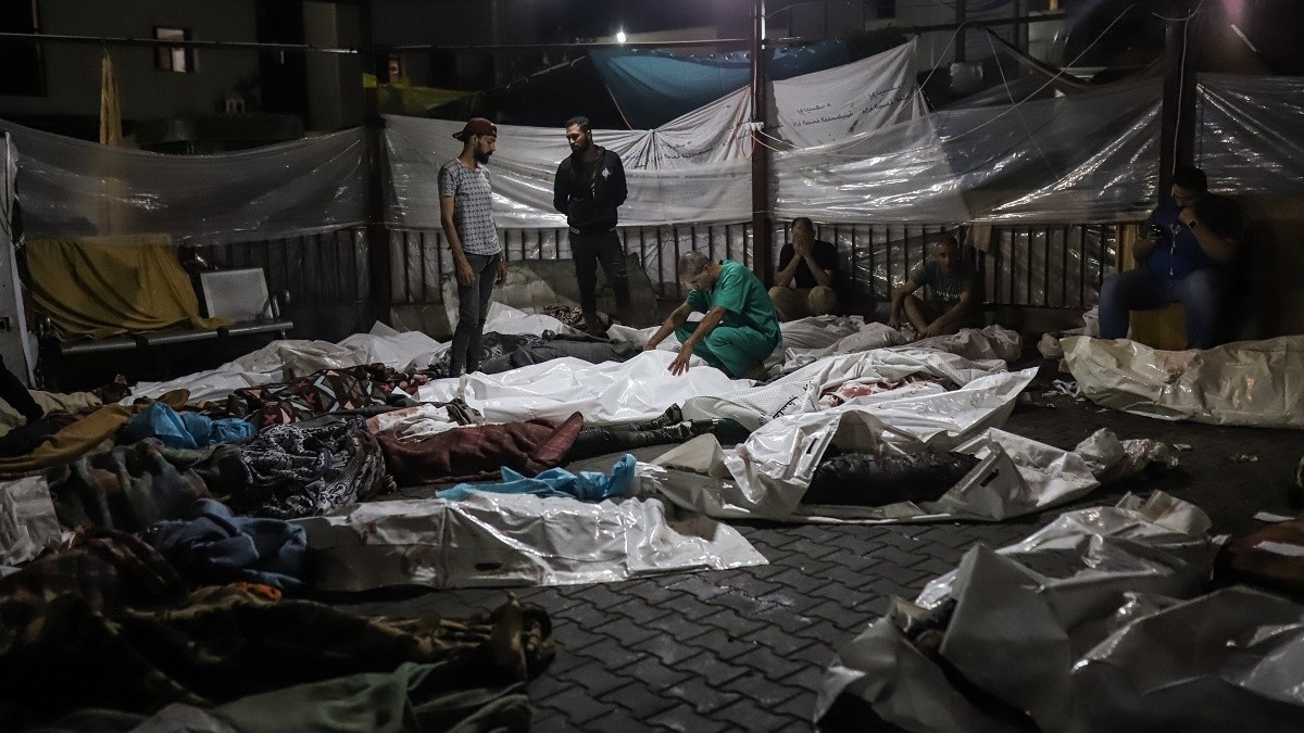 Víctimes del bombardeig de l'hospital de Gaza - Europa Press Víctimes del bombardeig de l'hospital de Gaza - Europa Press