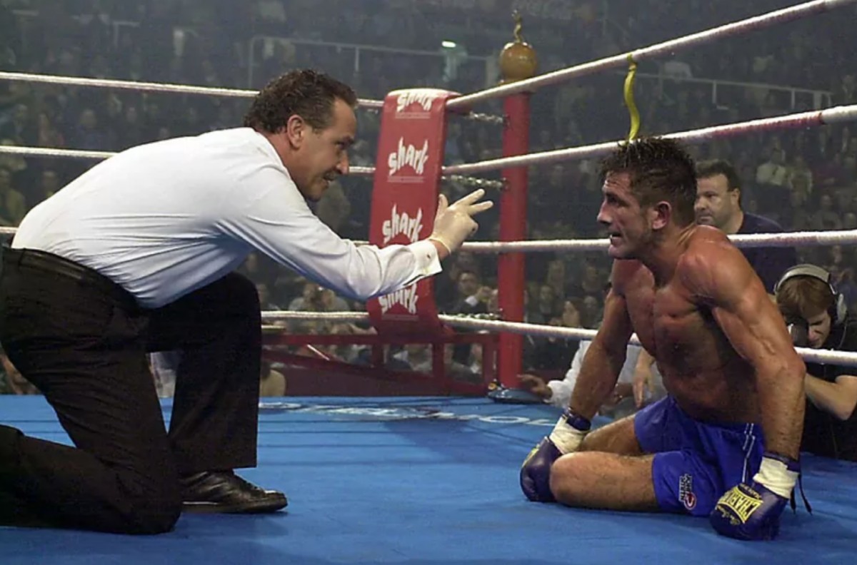 Xavi Moya en un combat de boxa el 2022 - Cedida Xavi Moya en un combat de boxa el 2022 - Cedida