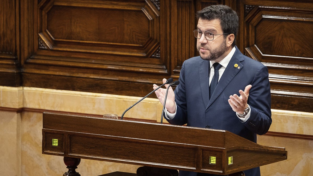 El president de la Generalitat, Pere Aragonès, en el debat de política general. - Hugo Fernández El president de la Generalitat, Pere Aragonès, en el debat de política general. - Hugo Fernández
