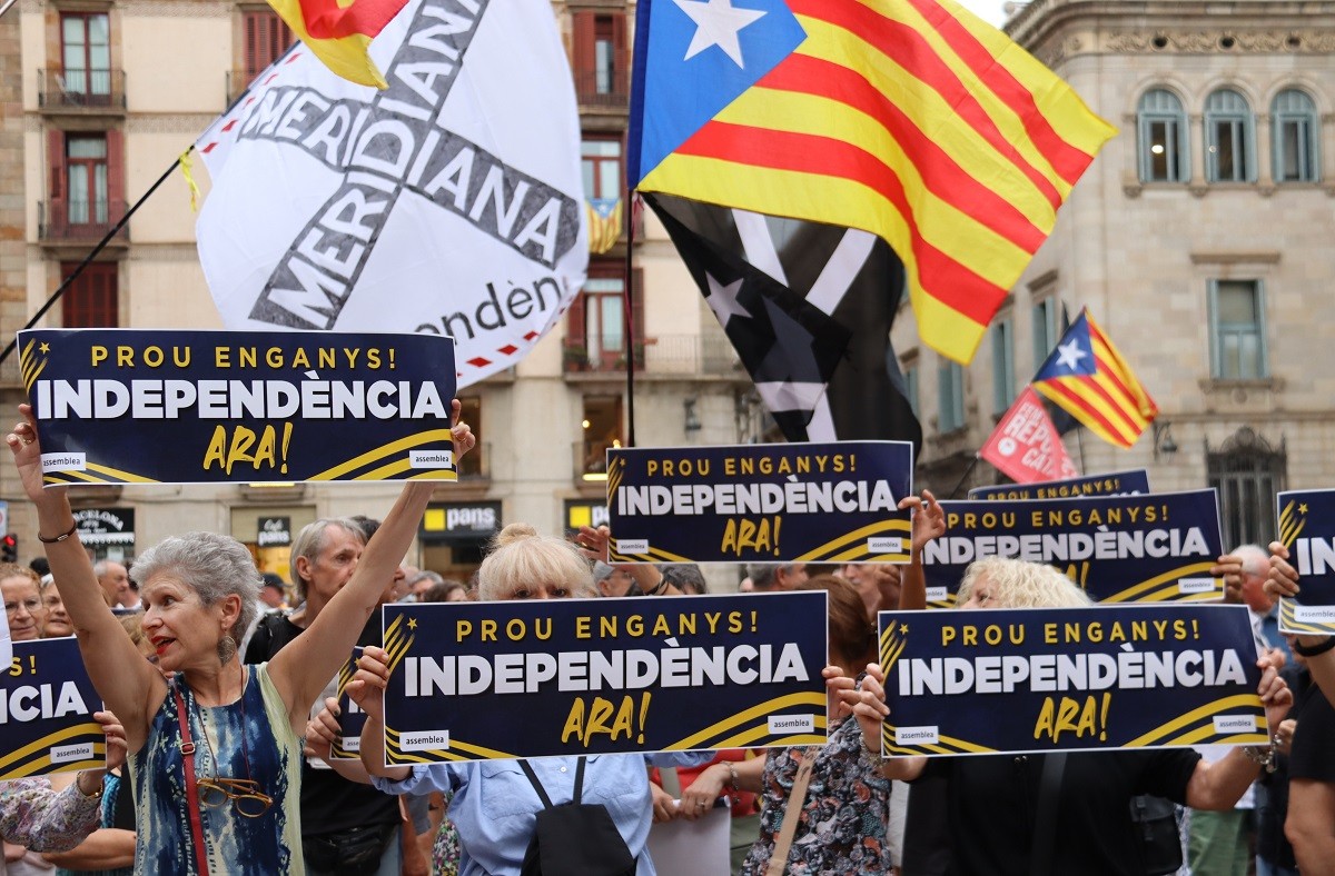 Una manifestació de l'ANC aquest estiu - ACN Una manifestació de l'ANC aquest estiu - ACN