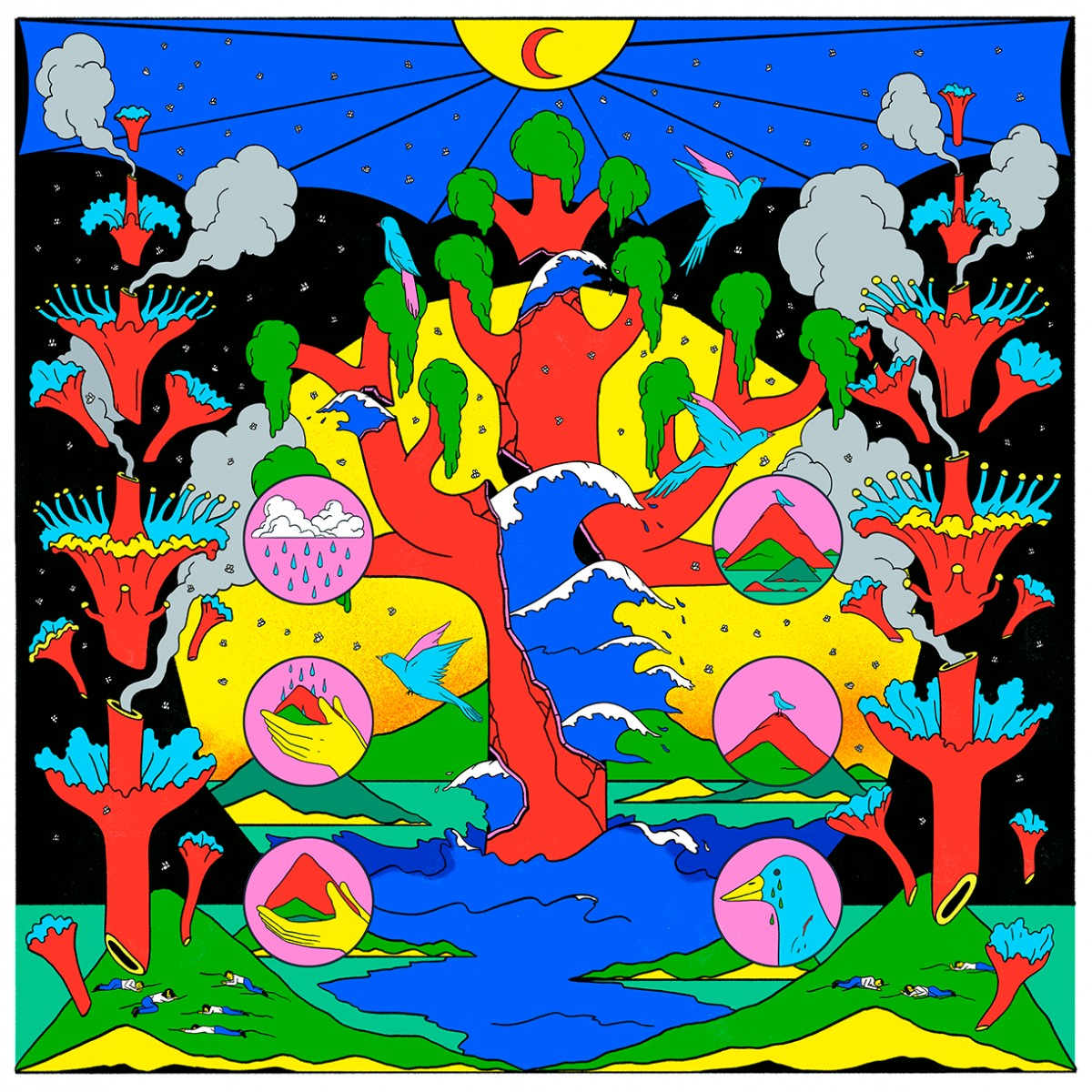 Il·lustració pel músic electrònic nord-americà Dan Deacon - Cristina Daura Il·lustració pel músic electrònic nord-americà Dan Deacon - Cristina Daura