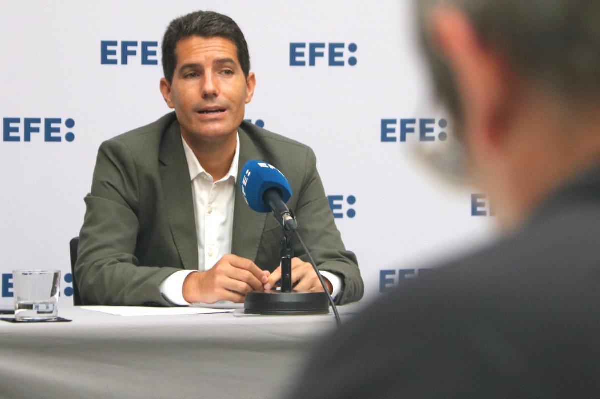 Nacho Martín Blanco, a la seu d'Efe. - ACN Nacho Martín Blanco, a la seu d'Efe. - ACN