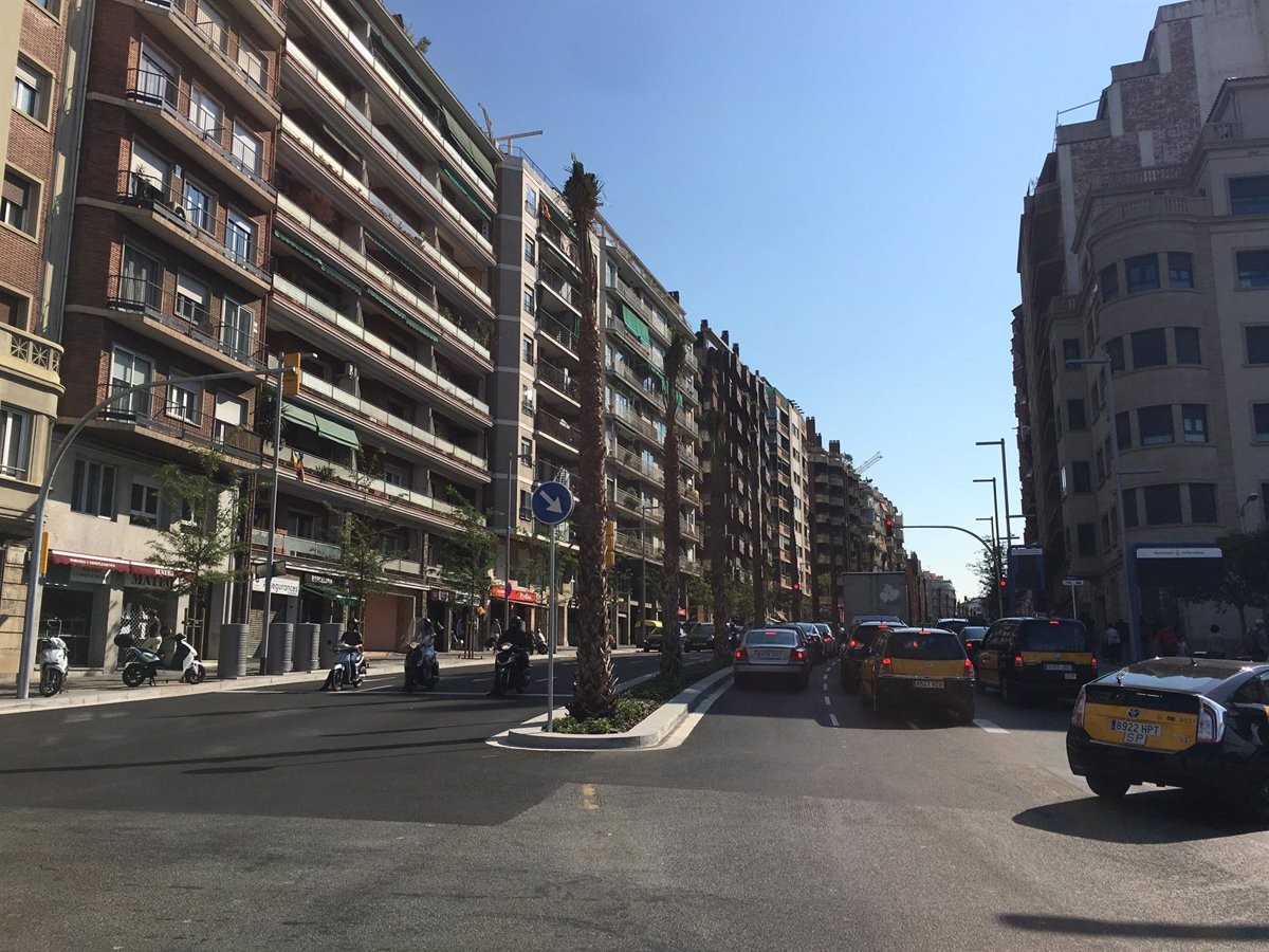 Travessera de Dalt en el seu pas per la plaça Lesseps - Europa Press Travessera de Dalt en el seu pas per la plaça Lesseps - Europa Press