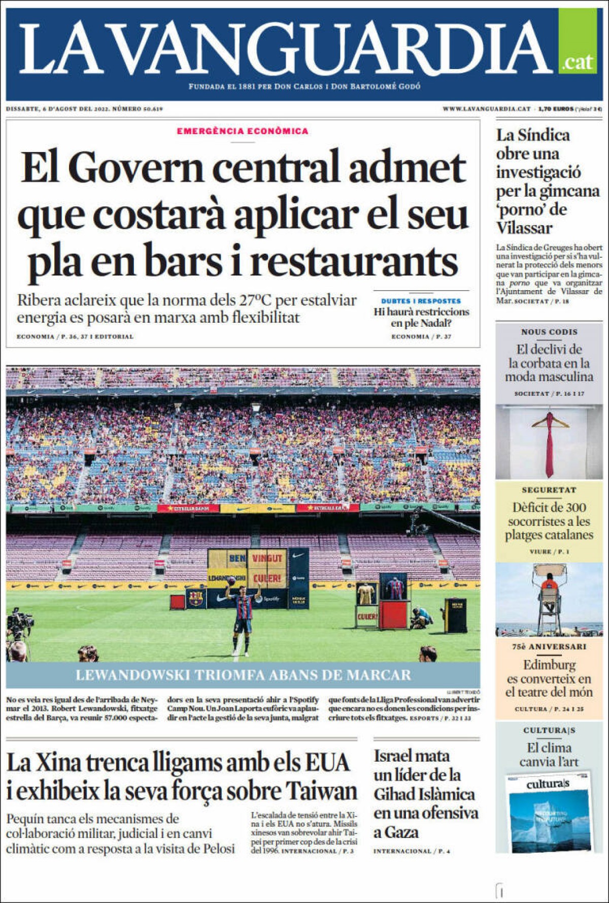 06/08/22 - La Vanguardia 06/08/22 - La Vanguardia
