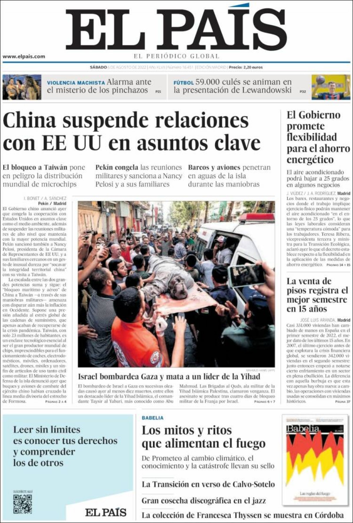 06/08/22 - El País 06/08/22 - El País