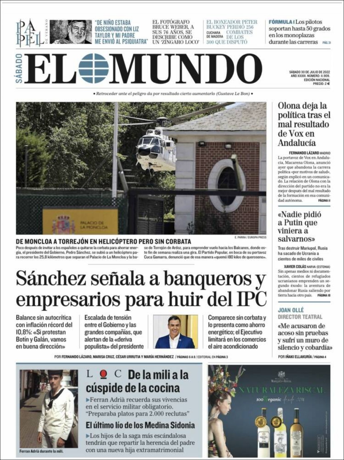 30/07/2022 - El Mundo 30/07/2022 - El Mundo