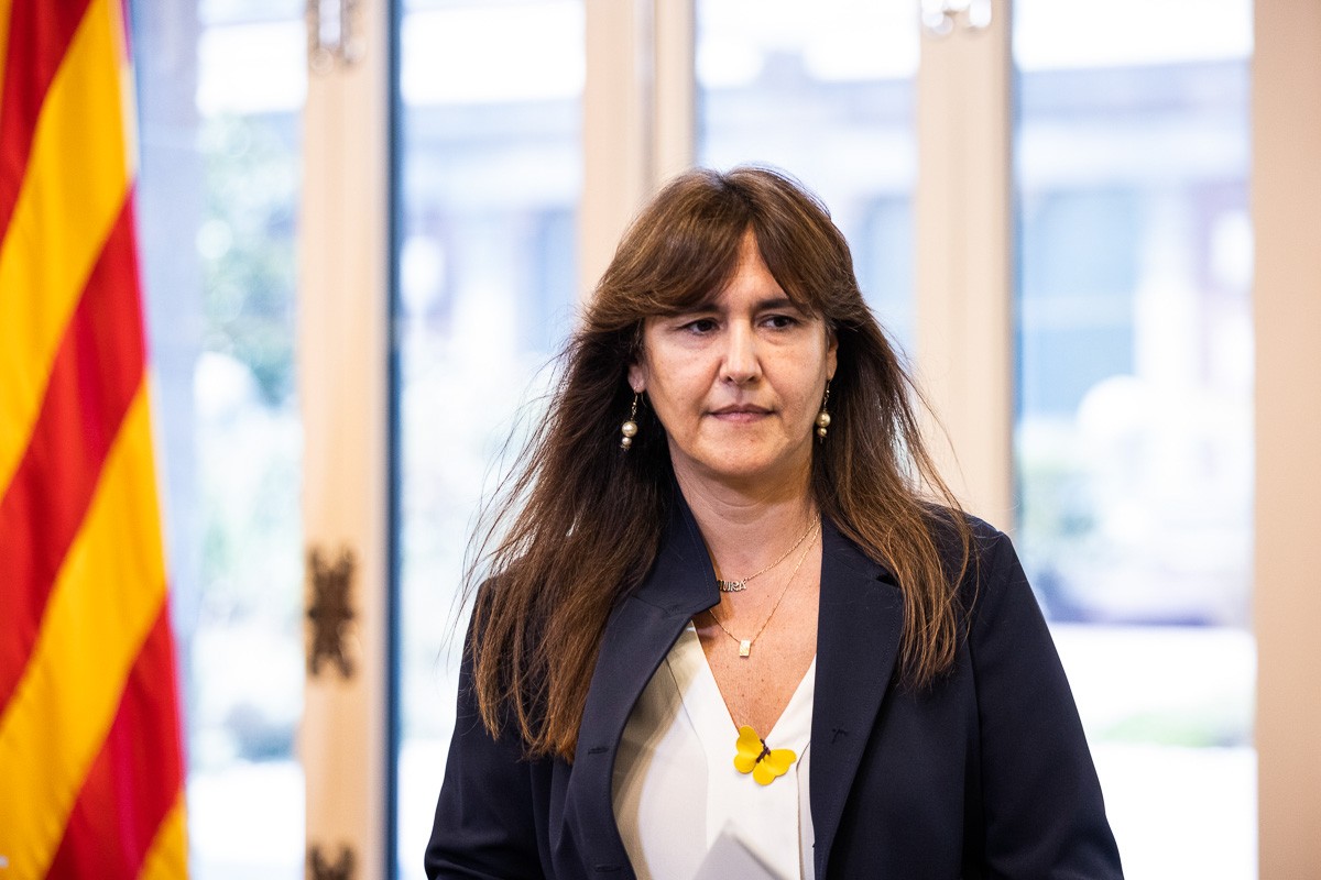 Laura Borràs, aquest dijous al Parlament. - Pau Ollé Laura Borràs, aquest dijous al Parlament. - Pau Ollé