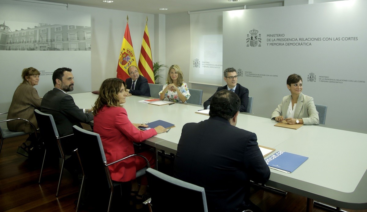 Tercera reunió de la taula de diàleg a la Moncloa. - ACN Tercera reunió de la taula de diàleg a la Moncloa. - ACN
