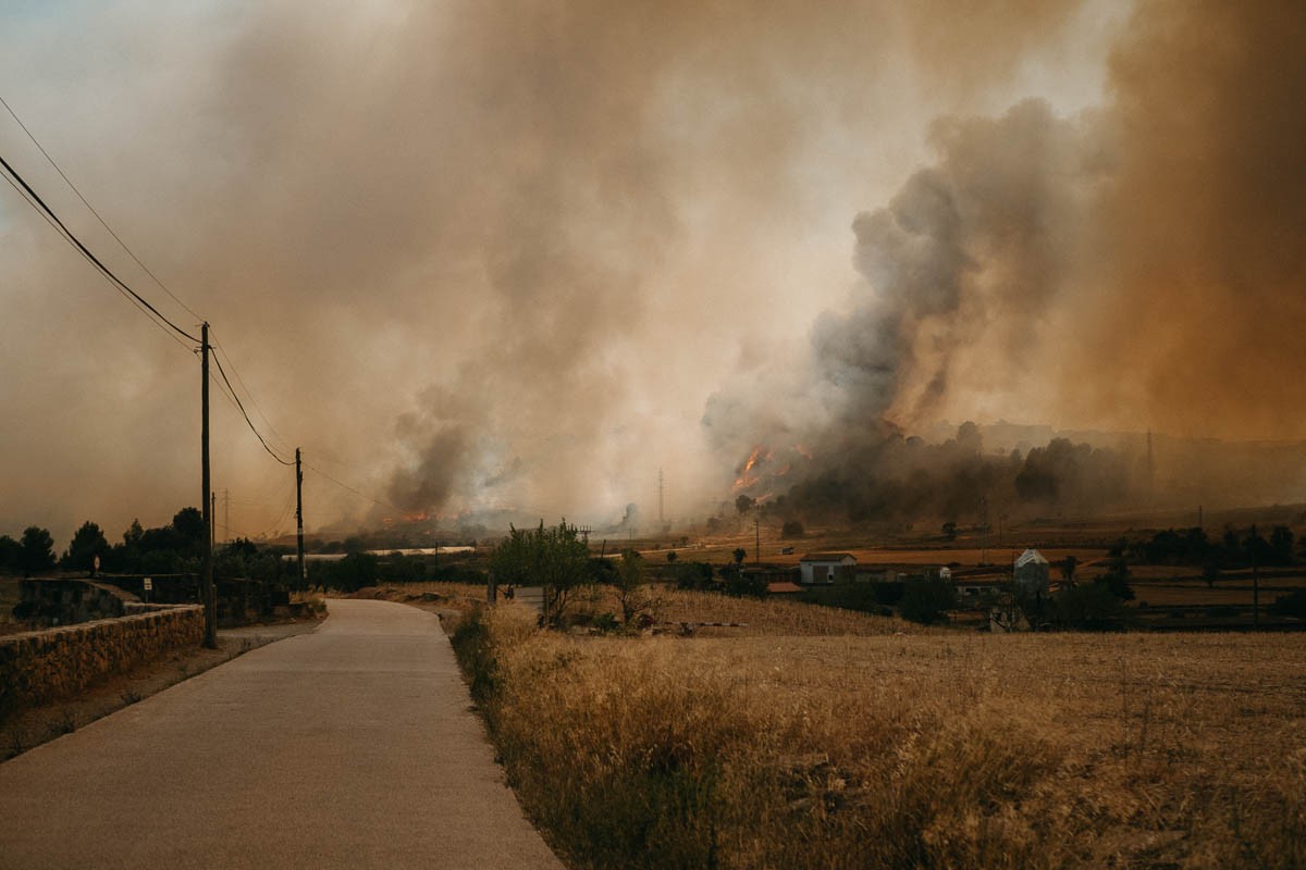 Incendi del Pont de Vilomara i Rocafort. - Èric Artigas Incendi del Pont de Vilomara i Rocafort. - Èric Artigas