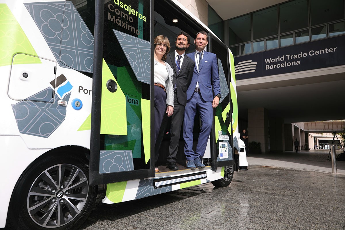 El Port de Barcelona estrena autobús autònom - Port de Barcelona El Port de Barcelona estrena autobús autònom - Port de Barcelona