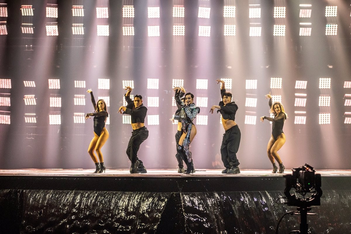 Un moment del show de Chanel a Eurovisió - Eurovision Un moment del show de Chanel a Eurovisió - Eurovision