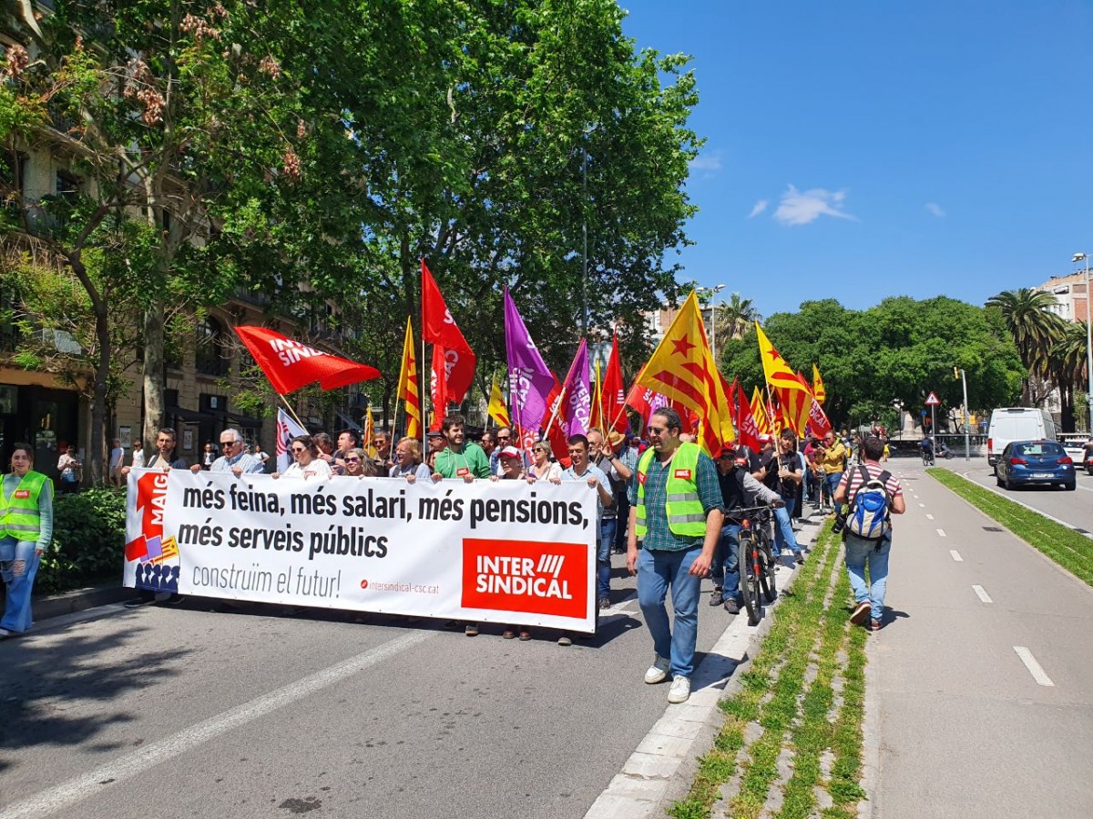 La manifestació de l'1 de maig del 2022 de la Intersindical - Intersindical La manifestació de l'1 de maig del 2022 de la Intersindical - Intersindical