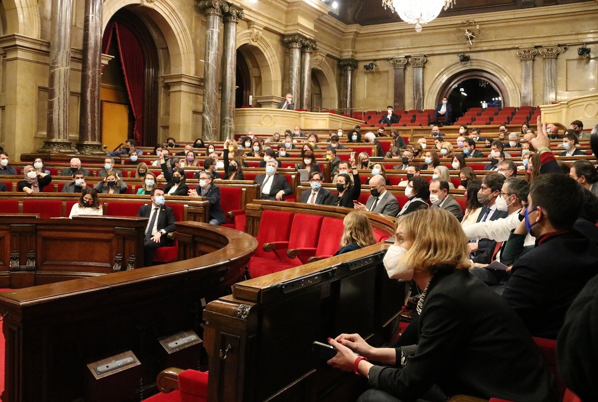 El Parlament, en el ple d'aquest dimecres. - ACN El Parlament, en el ple d'aquest dimecres. - ACN
