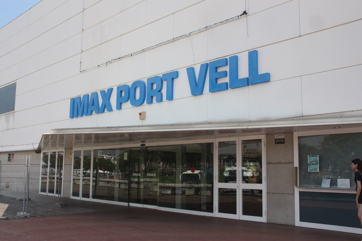 L'Imax Port Vell, en imatge d'arxiu, abans de l'incendi - ACN L'Imax Port Vell, en imatge d'arxiu, abans de l'incendi - ACN