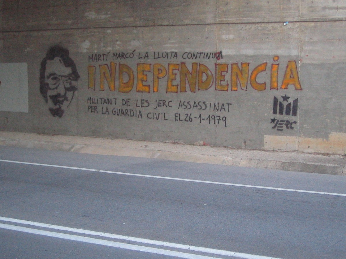 Un mural, a Sabadell, en record de Marcó - Viquipèdia Commons Un mural, a Sabadell, en record de Marcó - Viquipèdia Commons