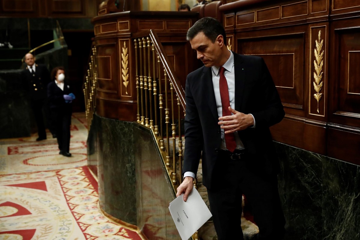 El president del govern espanyol, Pedro Sánchez, al Congrés dels Diputats - Europa Press El president del govern espanyol, Pedro Sánchez, al Congrés dels Diputats - Europa Press
