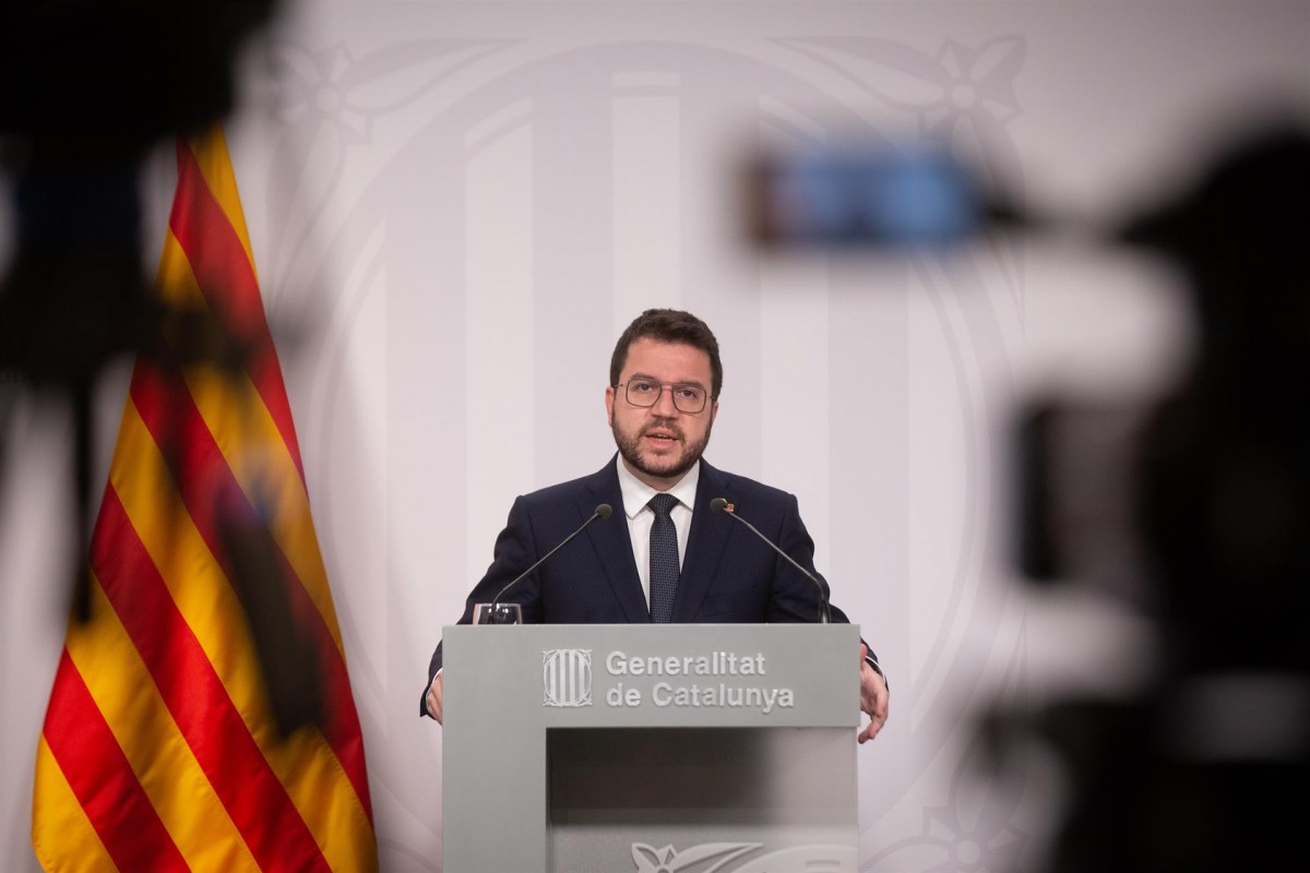 El president de la Generalitat, Pere Aragonès, aquest dimarts. - Europa Press El president de la Generalitat, Pere Aragonès, aquest dimarts. - Europa Press