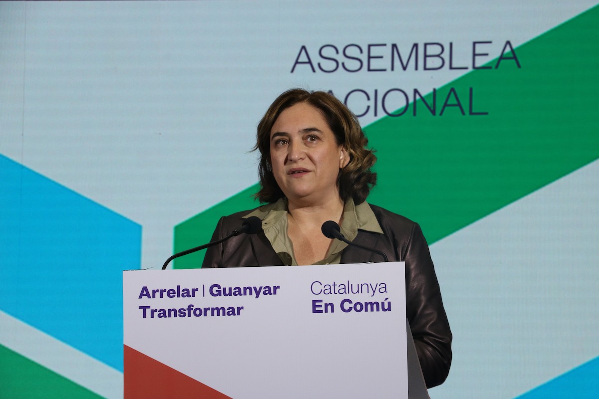 Ada Colau, durant l'Assemblea de Catalunya En Comú - ACN Ada Colau, durant l'Assemblea de Catalunya En Comú - ACN