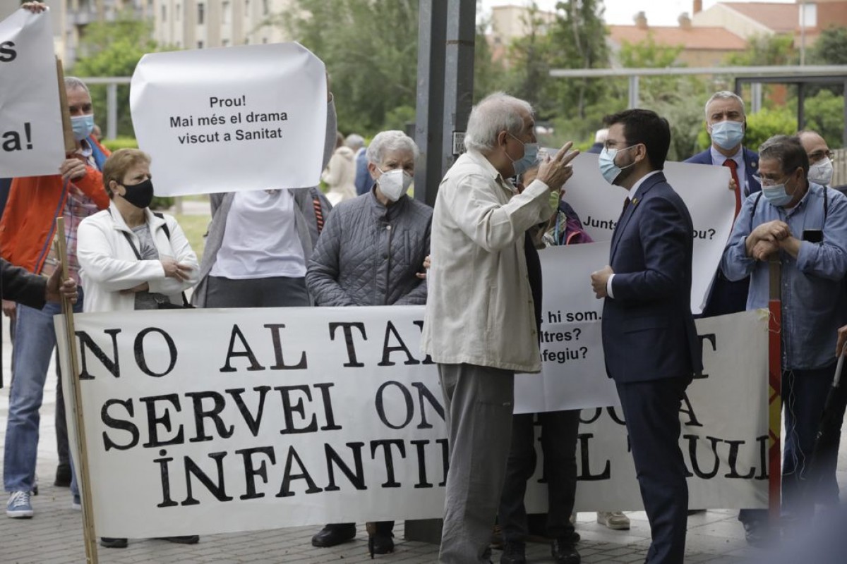 Pere Aragonès en el seu primer acte com a president de la Genralitat a l'Hospital Parc Taulí de Sabadell. - Juanma Peláez Pere Aragonès en el seu primer acte com a president de la Genralitat a l'Hospital Parc Taulí de Sabadell. - Juanma Peláez