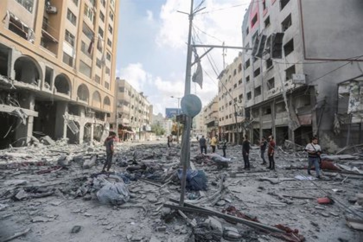 Un carrer de Gaza després d'un atac de l'exèrcit israelià. - Europa Press Un carrer de Gaza després d'un atac de l'exèrcit israelià. - Europa Press