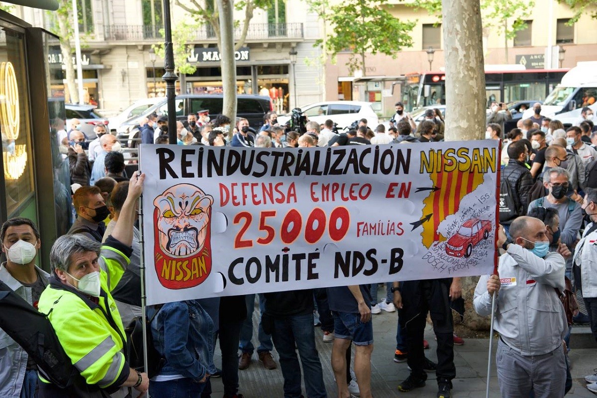 Protesta de treballadors de Nissan. - Yvelisse Teixeira Protesta de treballadors de Nissan. - Yvelisse Teixeira