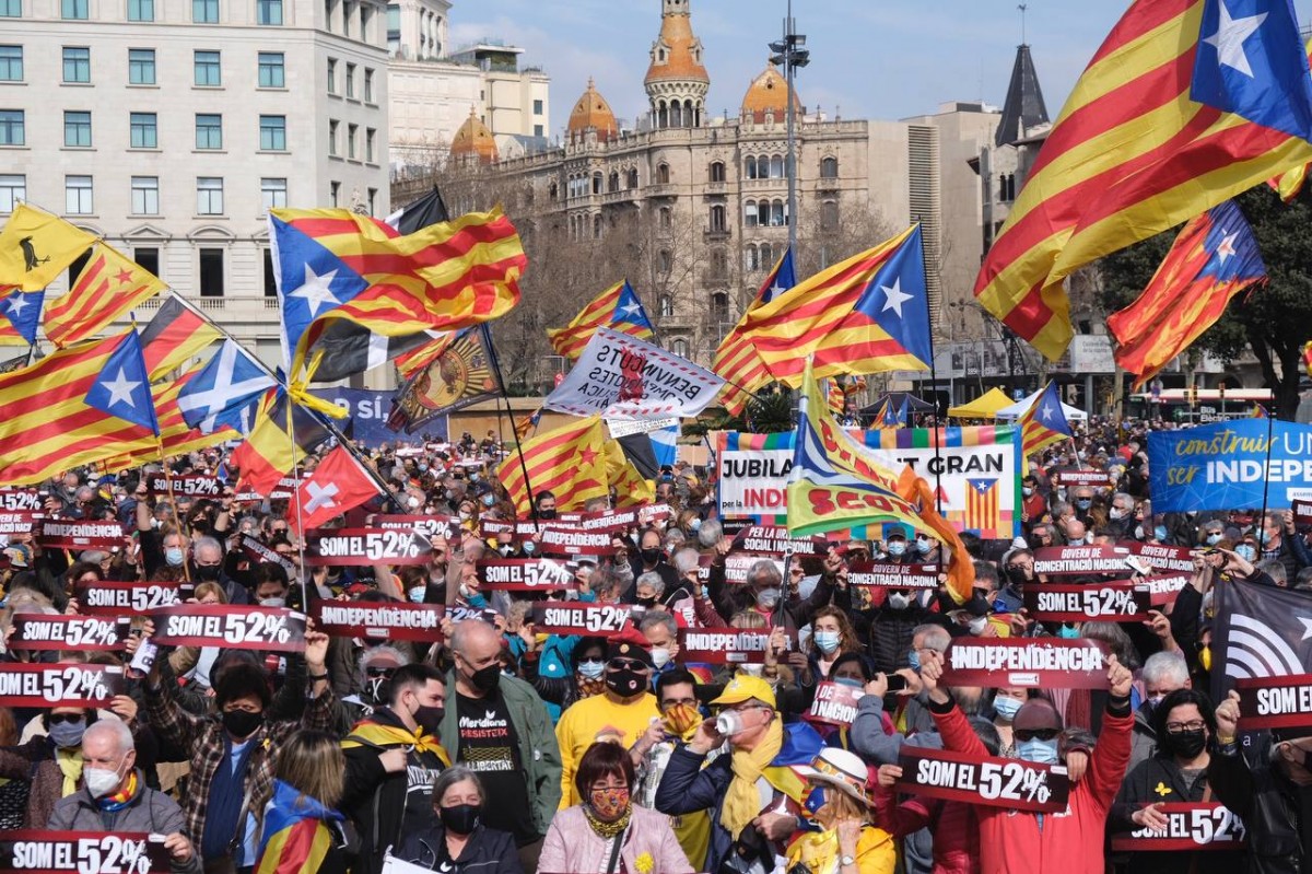 Manifestació de l'ANC a Plaça Catalunya. - Carlos Baglietto Manifestació de l'ANC a Plaça Catalunya. - Carlos Baglietto