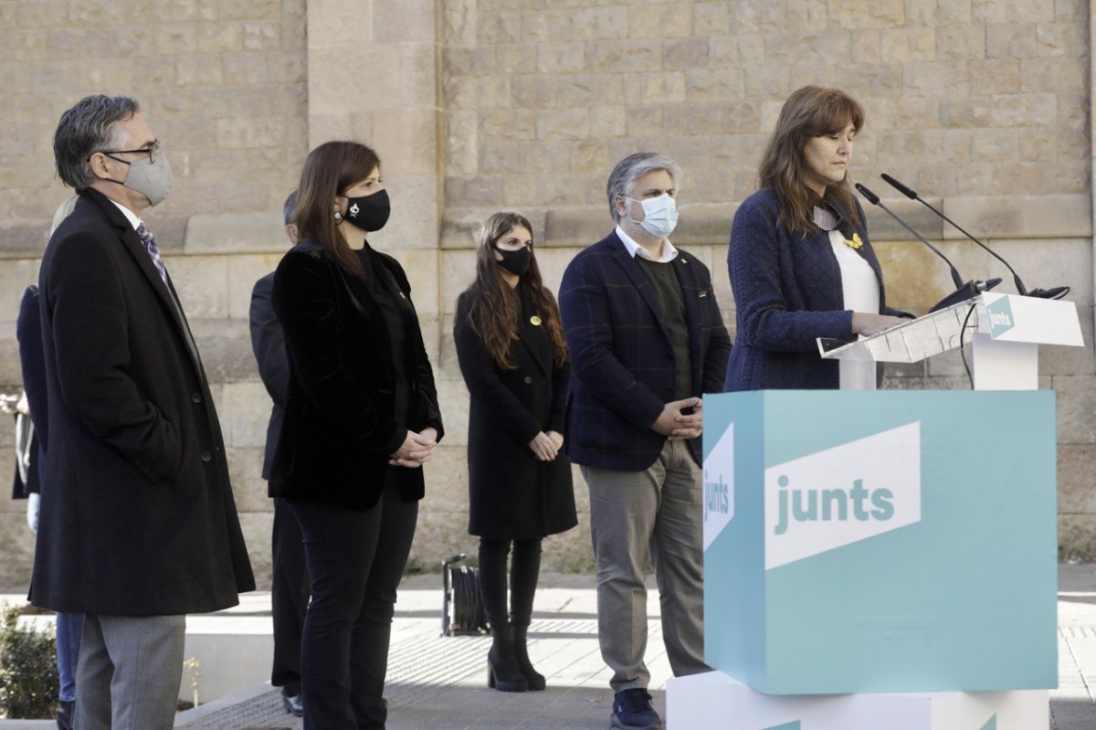 Laura Borràs amb els principals candidats de Junts a Sabadell - Juanma Peláez Laura Borràs amb els principals candidats de Junts a Sabadell - Juanma Peláez