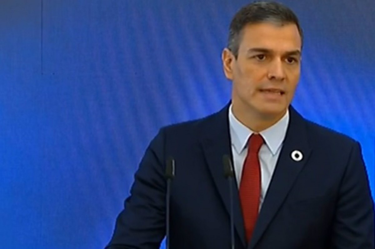 Pedro Sánchez, durant la conferència per explicar el pla de recuperació - Europa Press Pedro Sánchez, durant la conferència per explicar el pla de recuperació - Europa Press