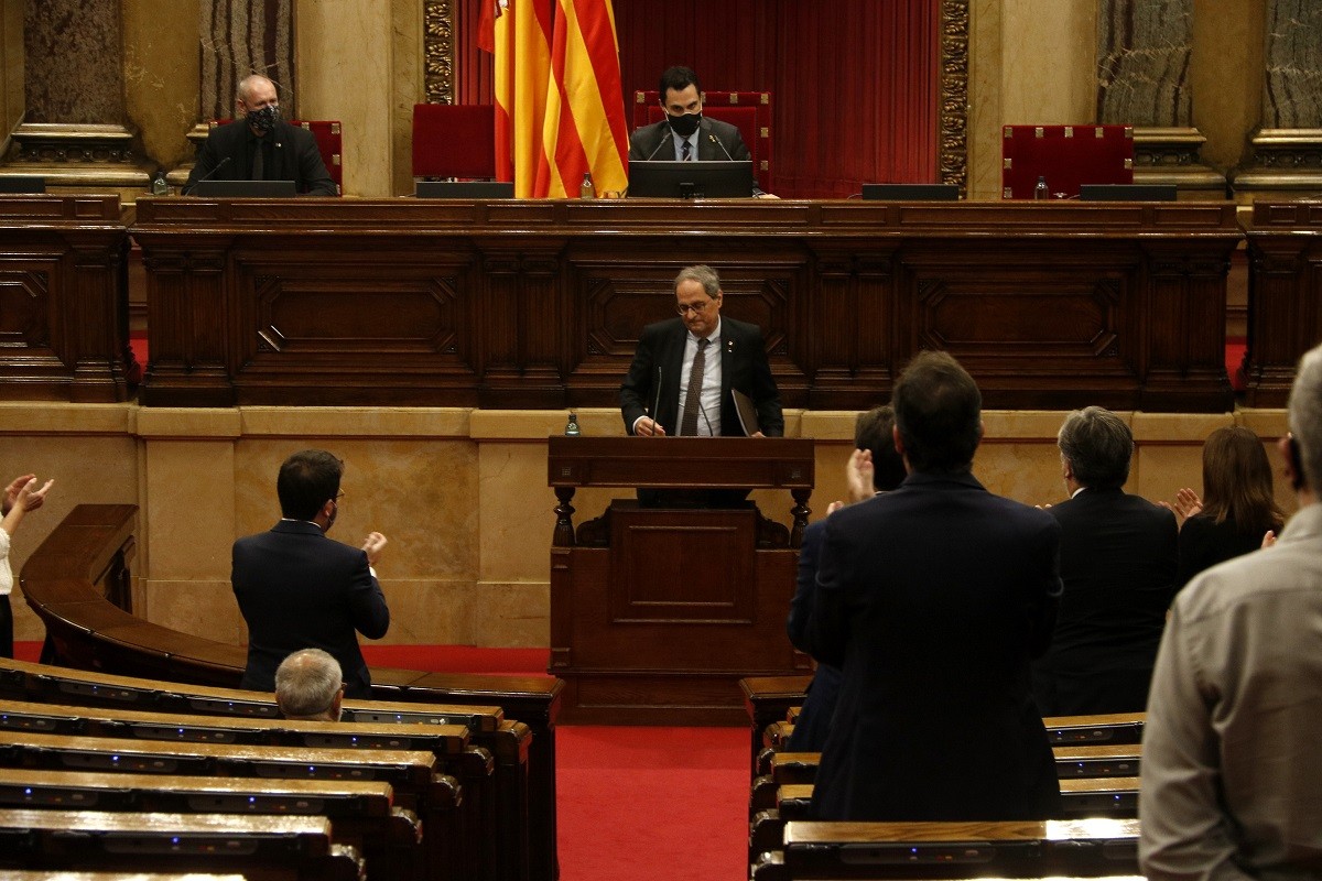 El president inhabilitat Quim Torra, al ple del Parlament - ACN El president inhabilitat Quim Torra, al ple del Parlament - ACN