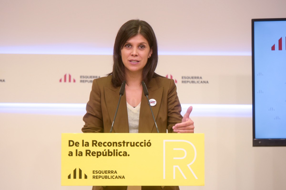 La secretària general adjunta d'ERC, Marta Vilalta, en roda de premsa - Marc Puig La secretària general adjunta d'ERC, Marta Vilalta, en roda de premsa - Marc Puig
