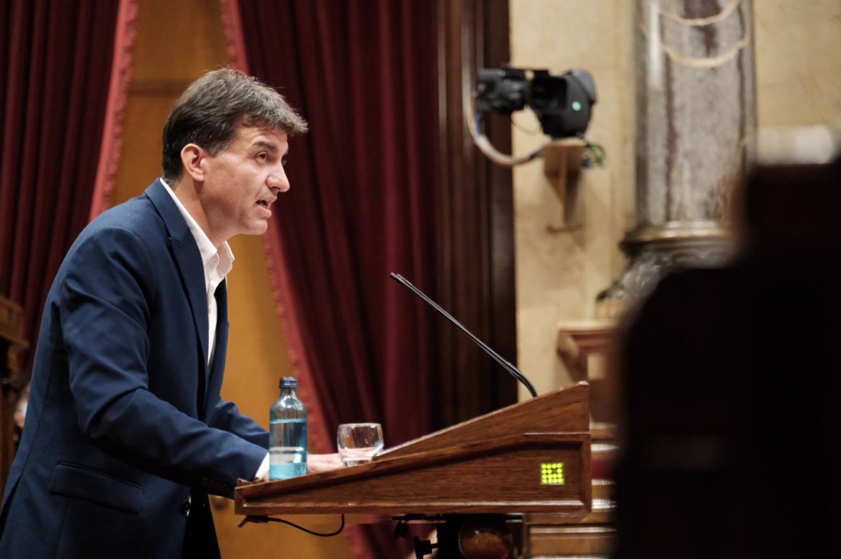 El president d'ERC al Parlament, Sergi Sabrià, al debat de política general - Adrià Costa El president d'ERC al Parlament, Sergi Sabrià, al debat de política general - Adrià Costa