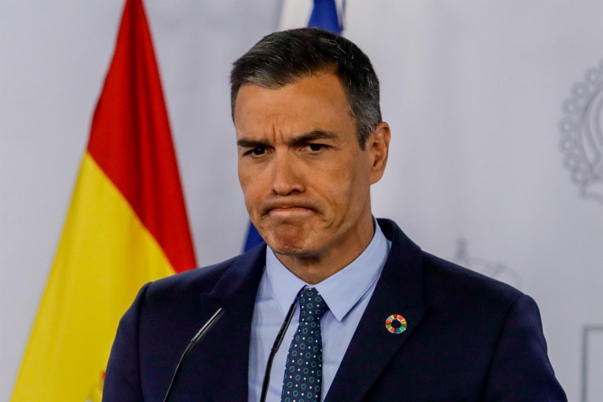 Pedro Sánchez, durant la compareixença d'aquest dimarts - Europa Press Pedro Sánchez, durant la compareixença d'aquest dimarts - Europa Press