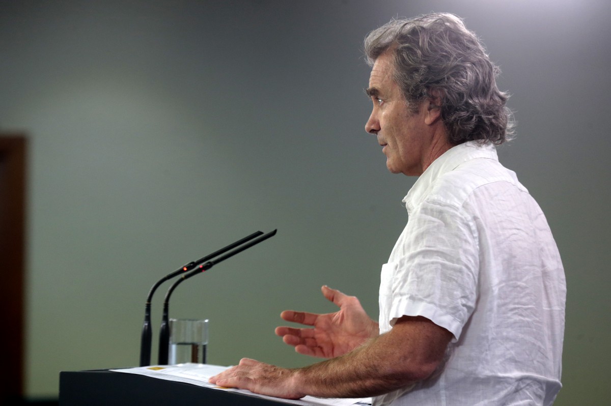Fernando Simón, en roda de premsa. - La Moncloa Fernando Simón, en roda de premsa. - La Moncloa