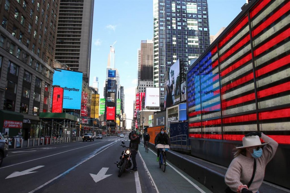 New York durant el confinament pel coronavirus - Eurpoapress New York durant el confinament pel coronavirus - Eurpoapress