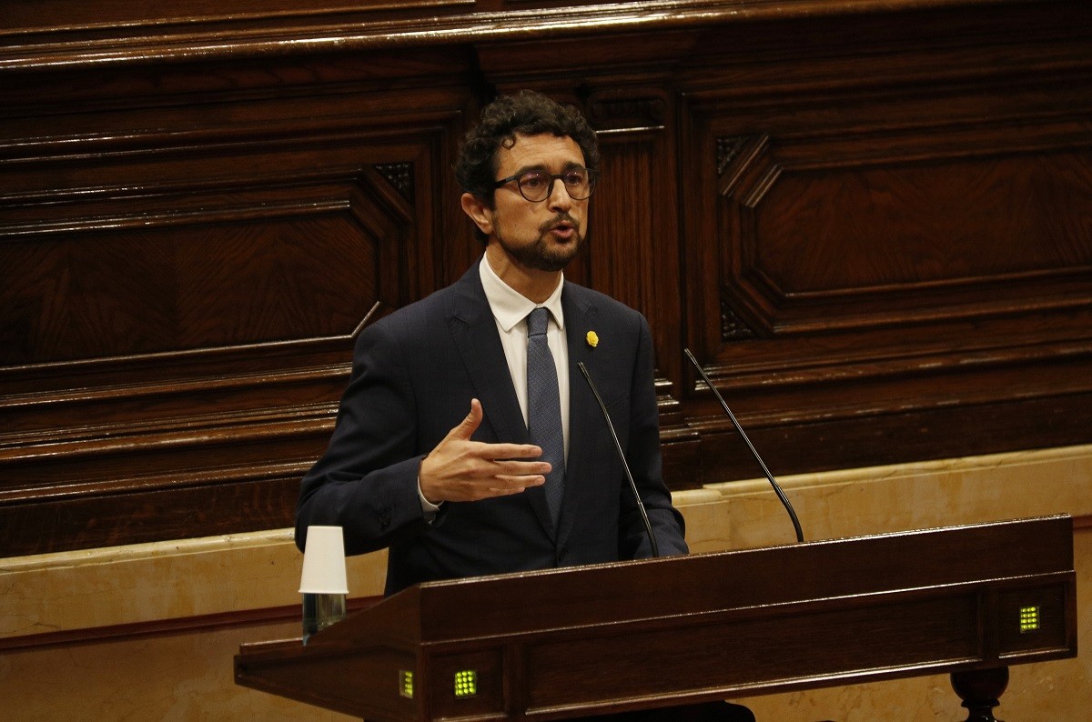 Damià Calvet, aquest dimecres al Parlament. - ACN Damià Calvet, aquest dimecres al Parlament. - ACN