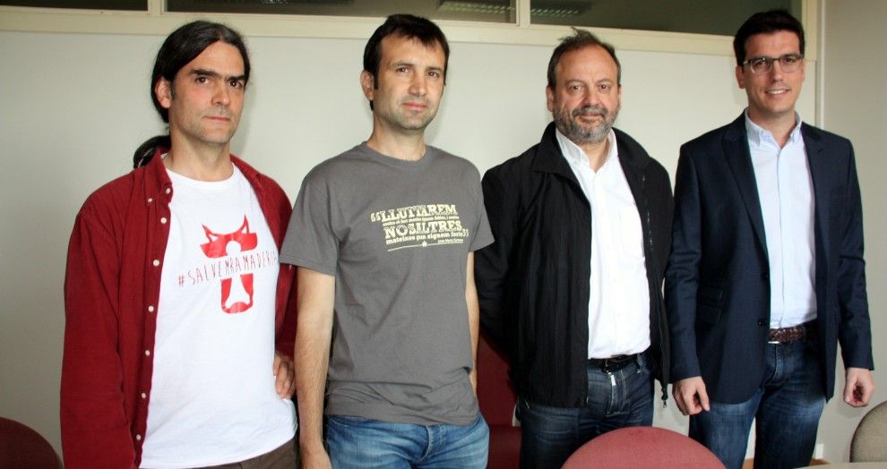 Representants dels partits que han forçat el ple - ACN Representants dels partits que han forçat el ple - ACN