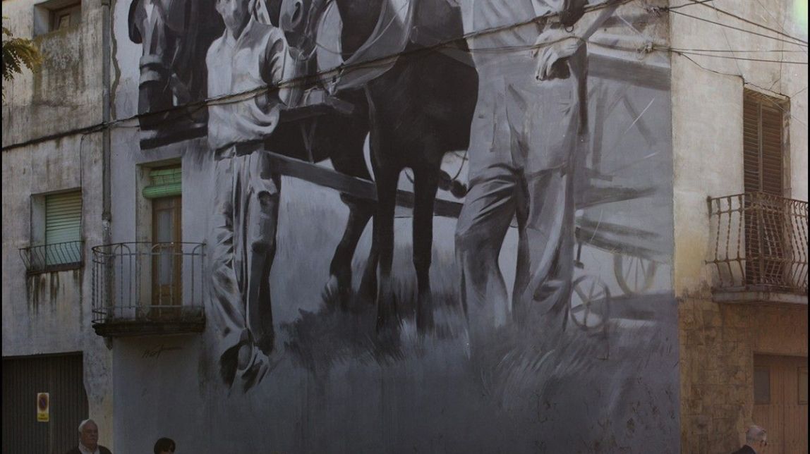 Mural dels traginers, a Penelles - Oriol Clavera Mural dels traginers, a Penelles - Oriol Clavera