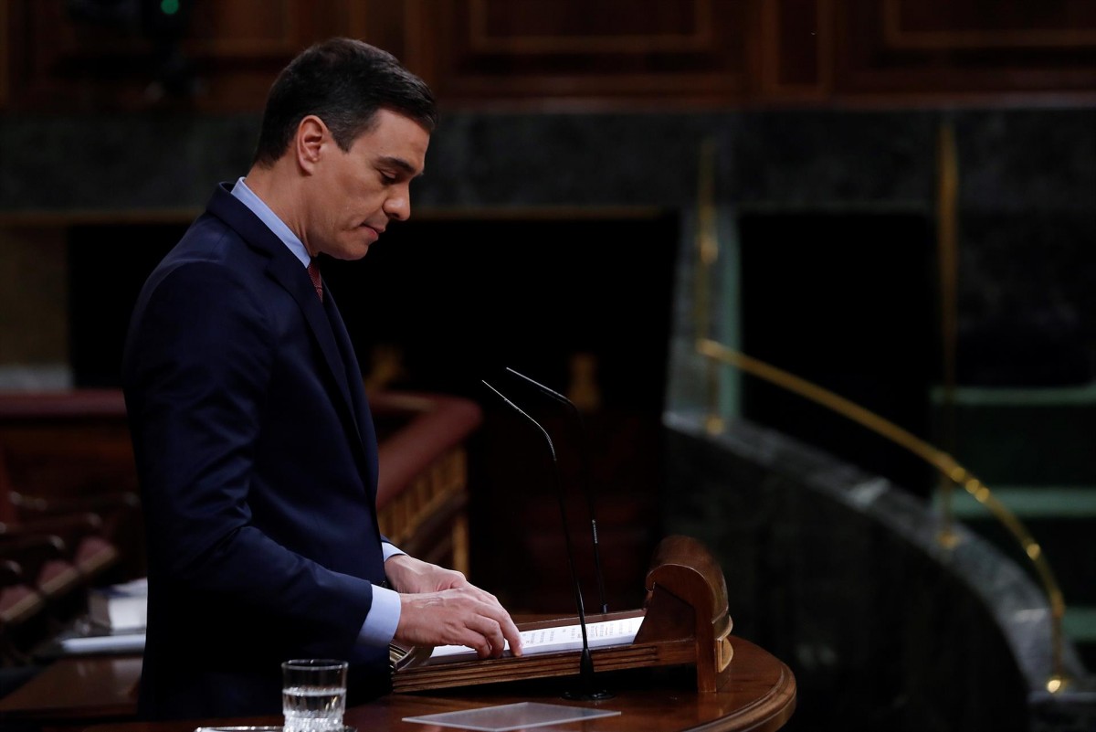 Pedro Sánchez, aquest dimecres al Congrés. - Europa Press Pedro Sánchez, aquest dimecres al Congrés. - Europa Press