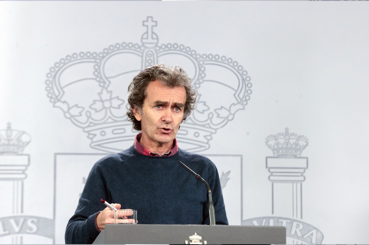 Fernando Simón, en la roda de premsa diària a la Moncloa - Pool Moncloa Fernando Simón, en la roda de premsa diària a la Moncloa - Pool Moncloa