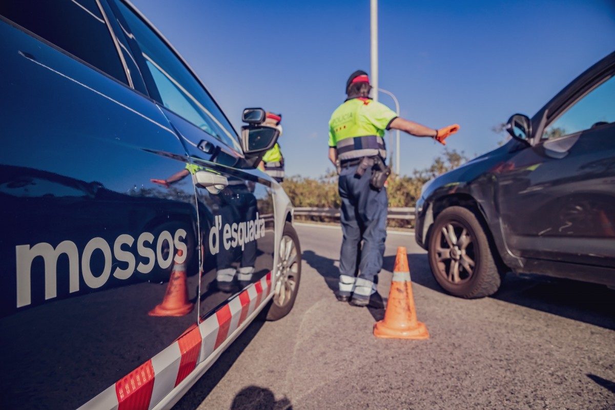 Control dels Mossos d'Esquadra durant la Setmana Santa. - SCT Control dels Mossos d'Esquadra durant la Setmana Santa. - SCT