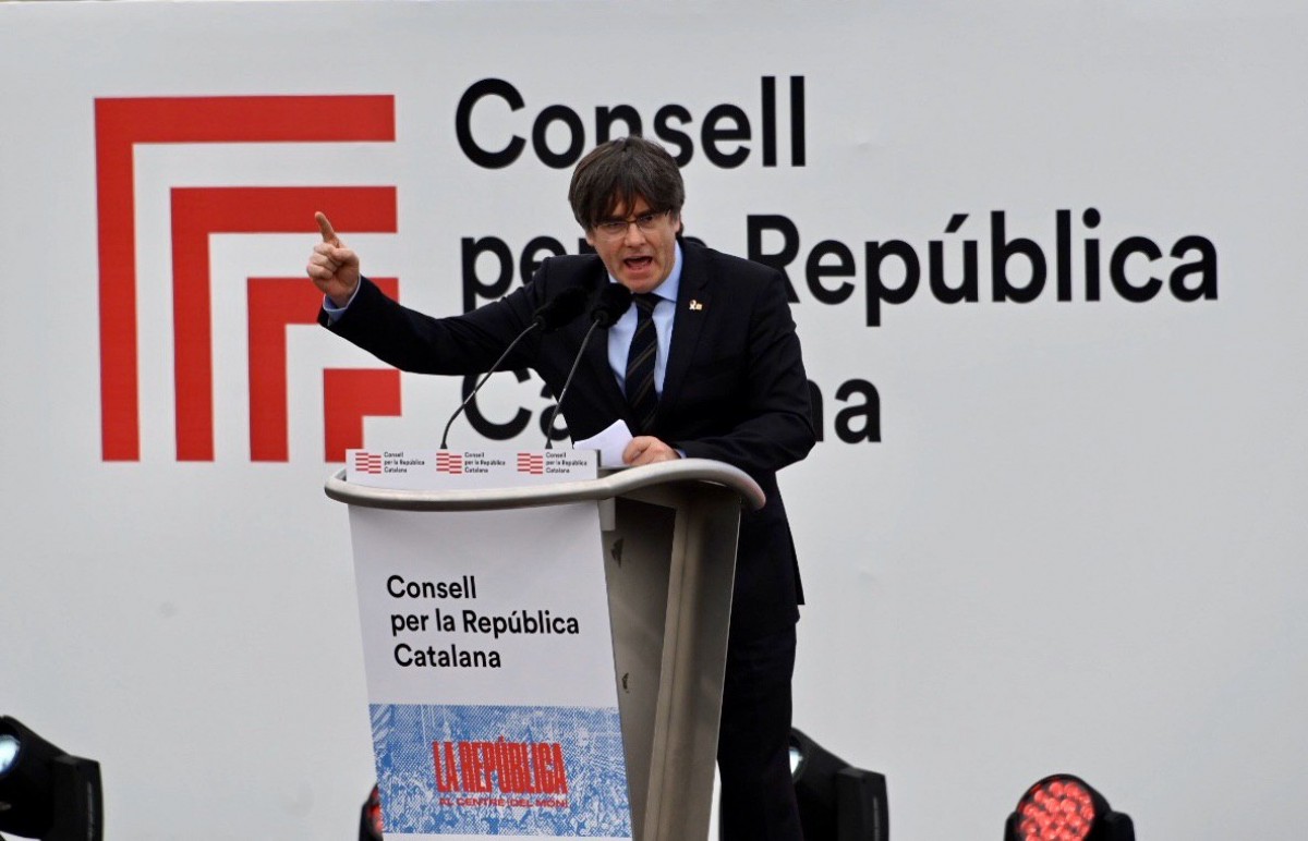 Carles Puigdemont, aquest dissabte a Perpinyà - Josep M. Montaner Carles Puigdemont, aquest dissabte a Perpinyà - Josep M. Montaner