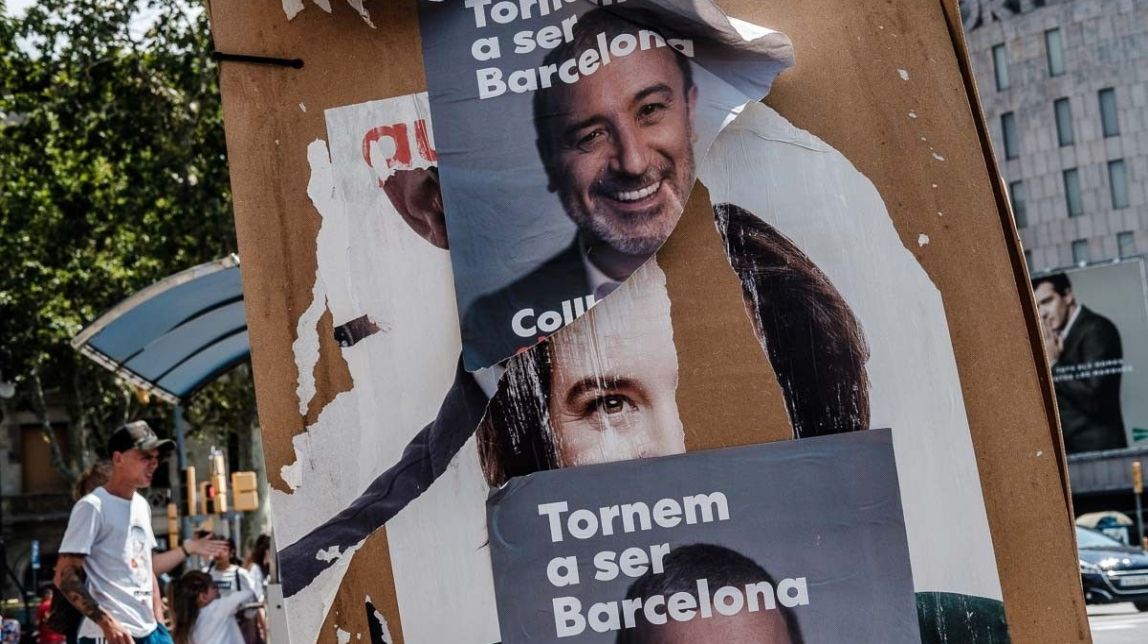 Restes de la publicitat electoral de la campanya de les municipals, al centre de Barcelona
|
Adrià Costa - |
Adrià Costa Restes de la publicitat electoral de la campanya de les municipals, al centre de Barcelona
|
Adrià Costa - |
Adrià Costa