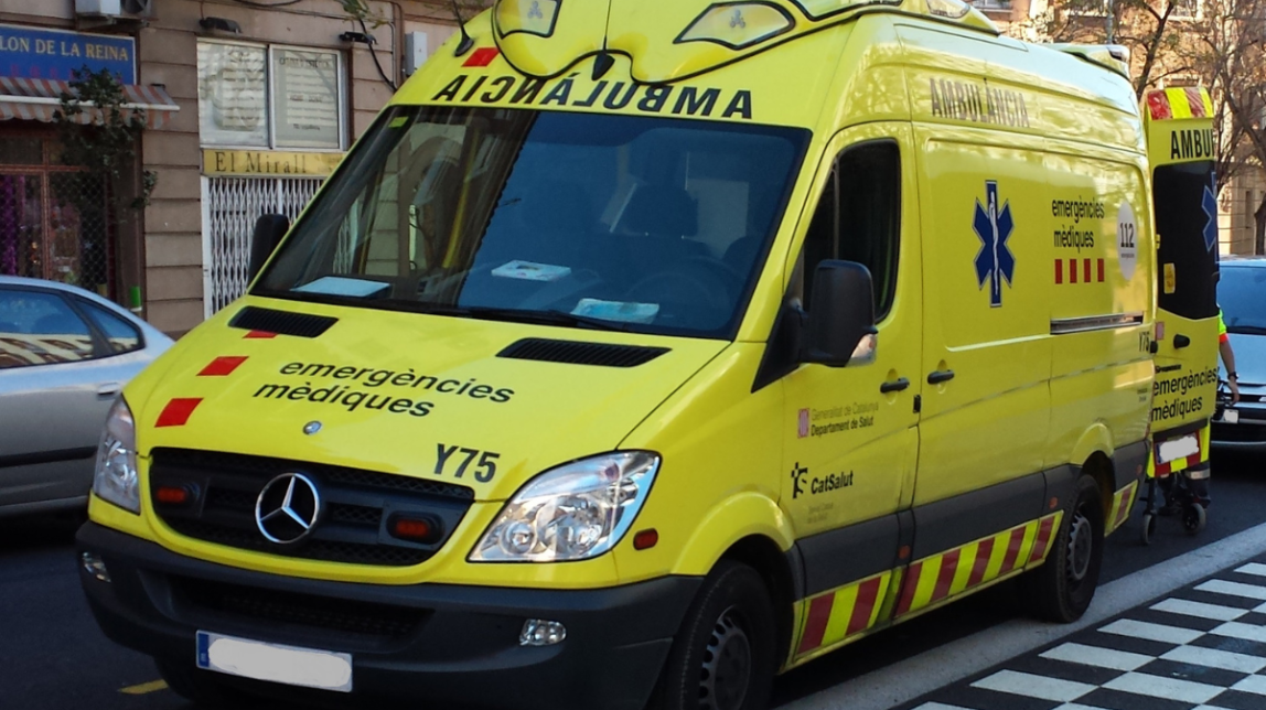 Imatge d’arxiu d’una ambulància. - Imatge d’arxiu d’una ambulància. -