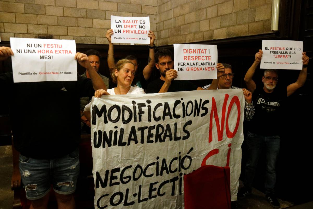 La plantilla de neteja de Girona denuncia "tàctiques de pressió" per treballar durant les Fires