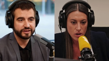Enganxada entre Ricard Ustrell i Míriam Nogueras per les «poltrones»: «Què li fa gràcia?» Enganxada entre Ricard Ustrell i Míriam Nogueras per les «poltrones»: «Què li fa gràcia?»